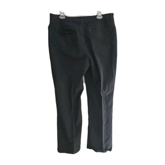 Jones New York Black Straight Leg Studded High Rise Casual Pants Womans Size 16 - Picture 2 of 7